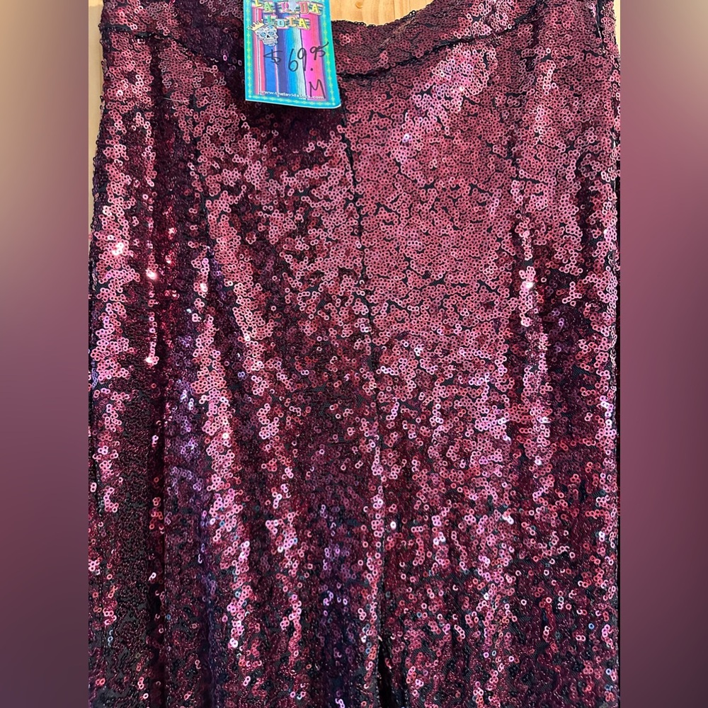 Sequin bell bottom pants - Picture 2 of 2